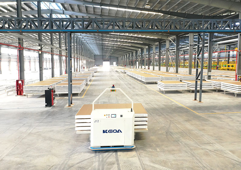 窯后AGV儲坯系統