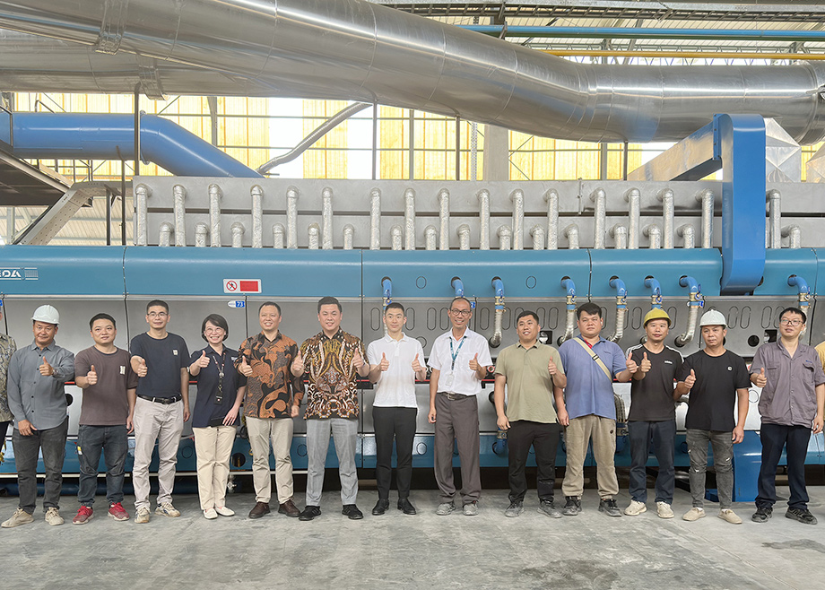 科達連續球磨機和多段擺拋光機印尼首秀