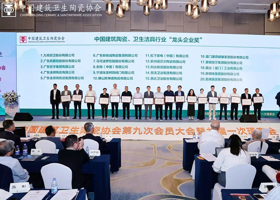 科達(dá)制造榮獲中國建筑衛(wèi)生陶瓷協(xié)會(huì)“龍頭企業(yè)獎(jiǎng)”殊榮